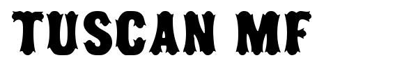 Tuscan MF font preview